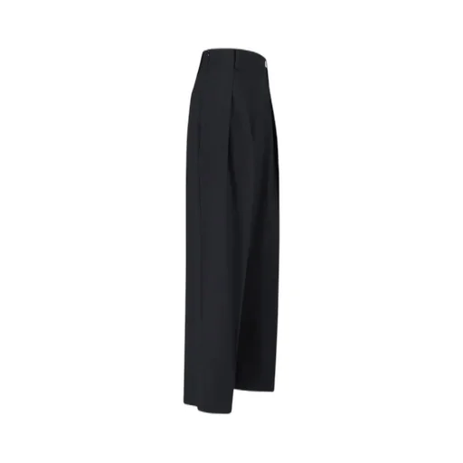 High-Waisted Pleated Trousers