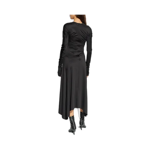 Asymmetric Ruched Dress
