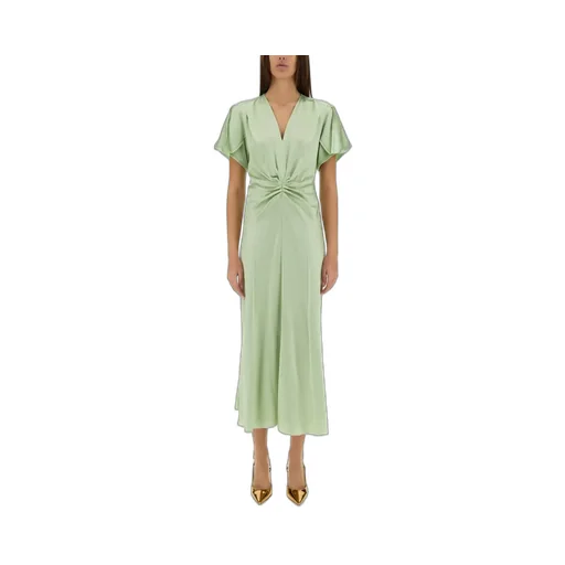 Twisted Waist Midi Dress