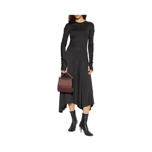 Asymmetric Ruched Dress