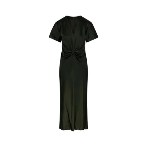Twisted V-Neck Maxi Dress