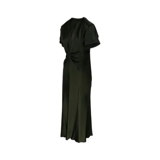 Twisted V-Neck Maxi Dress