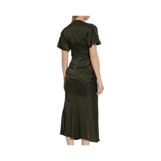 Twisted V-Neck Maxi Dress