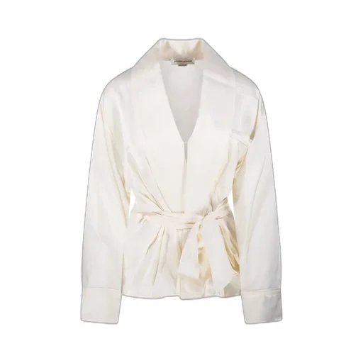 Satin Wrap Blouse