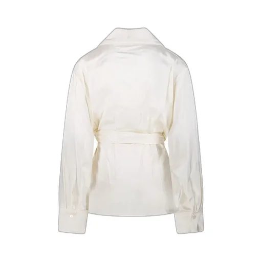 Satin Wrap Blouse