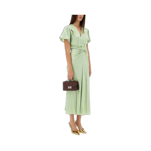 Twisted Waist Midi Dress