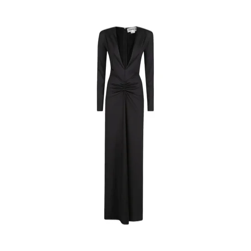 Long Sleeve V-Neck Gown