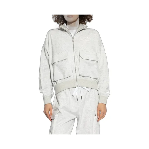 Logo Print Zip-Up Sweatshirt