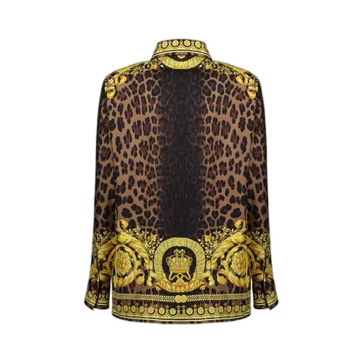 Medusa Print Silk Shirt