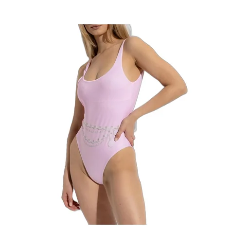 One-Piece Swimsuit With Decorative Chain Detail