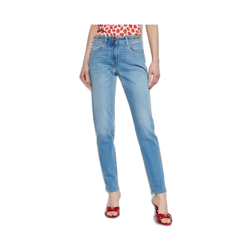 High-Waisted Straight-Leg Jeans