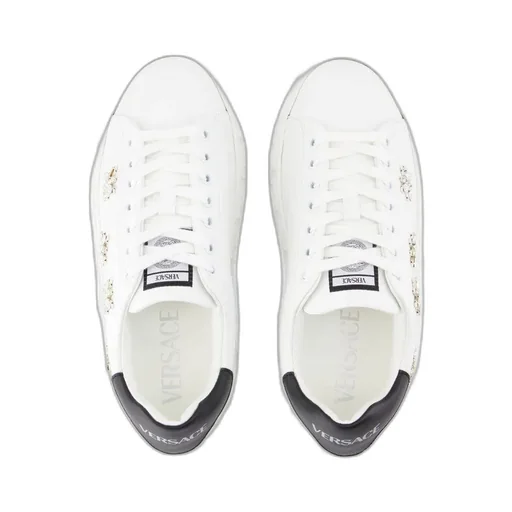 Low-Top Sneakers With Crystal Embellishments