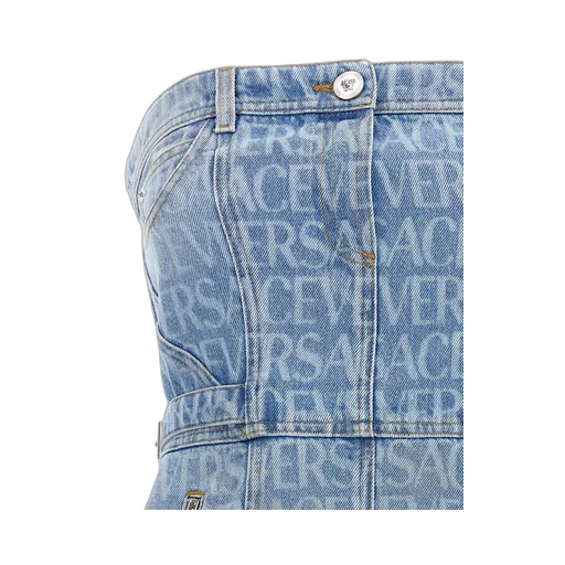 Denim Strapless Dress