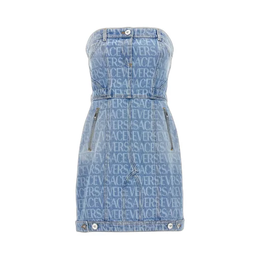 Denim Strapless Dress