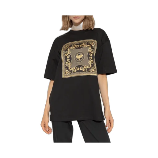 T-Shirt With Barocco Print