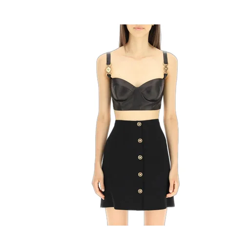 Leather Bustier Top