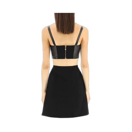 Leather Bustier Top