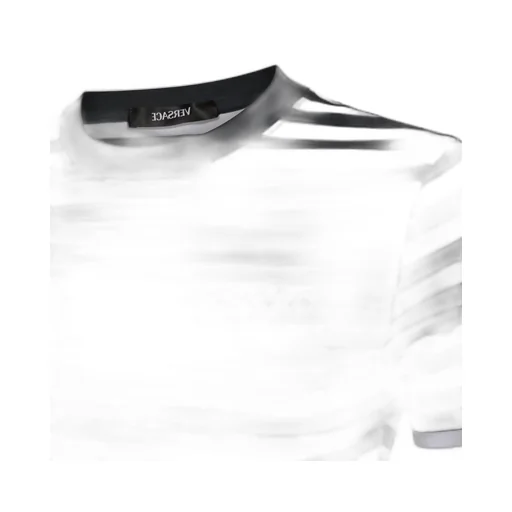 Striped T-Shirt With Anchor And Flags Print