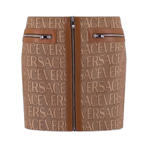 Logo Print Mini Skirt