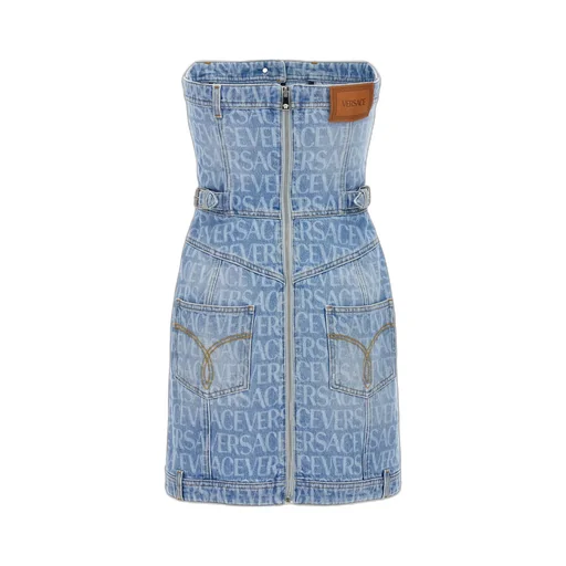 Denim Strapless Dress