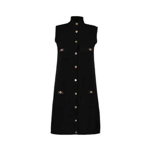 Sleeveless High Neck Dress