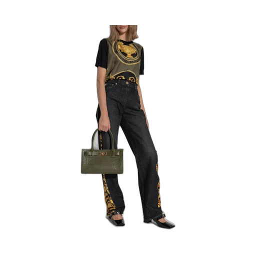 Jeans With Barocco Print