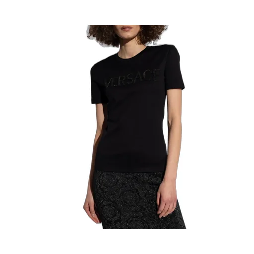 T-Shirt With Medusa Studs
