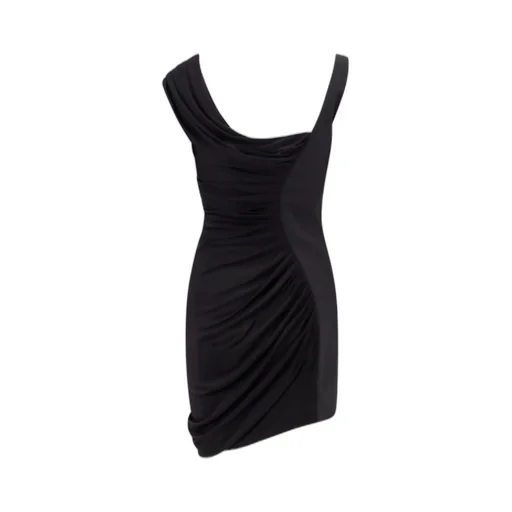 Asymmetric Ruched Dress