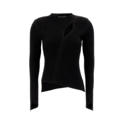 Asymmetric Ribbed Knit Top