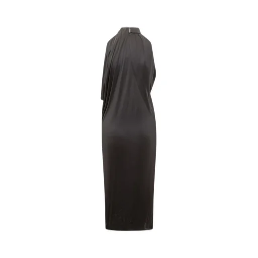 Draped Halterneck Maxi Dress