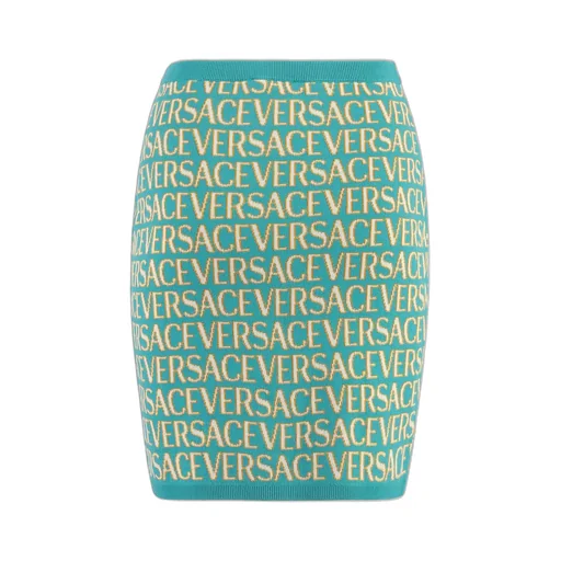 Logo Print Knit Skirt
