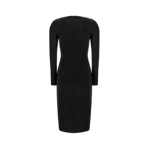 Wrap Dress With Medusa Hardware