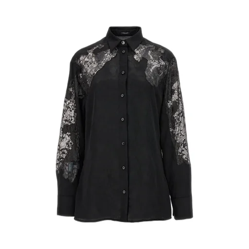 Shirt With Lace Inserts