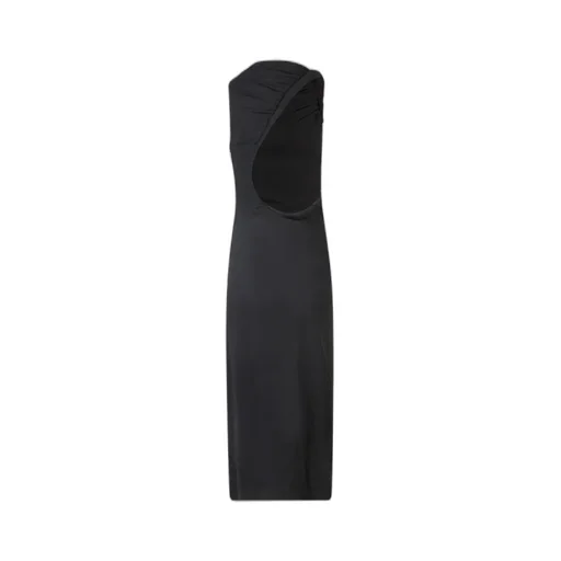 Asymmetric Ruched Gown