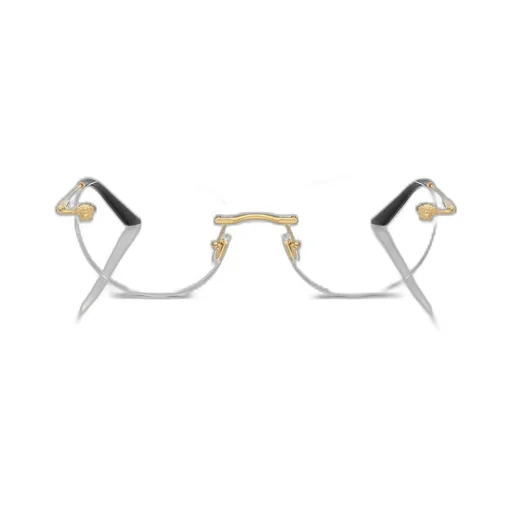 Rimless Round Eyeglasses