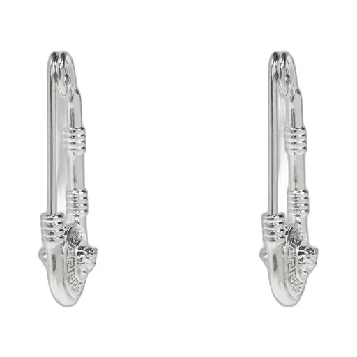 Medusa Safety Pin Earrings