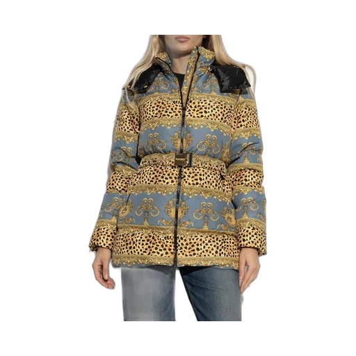Puffer Jacket With Barocco Print