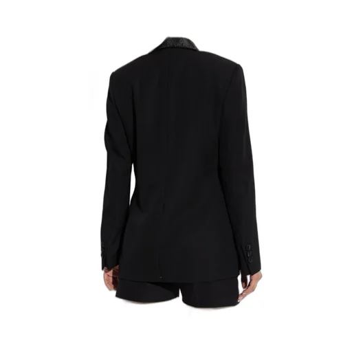 Double-Breasted Blazer With Satin Lapels