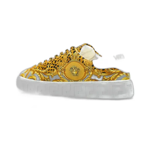 Medusa Print Low-Top Sneakers