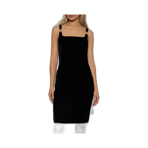 Sleeveless Dress With Medusa Hardware