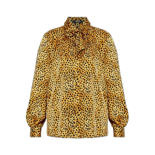 Leopard Print Silk Blouse