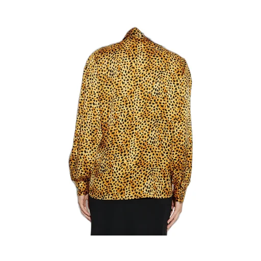 Leopard Print Silk Blouse