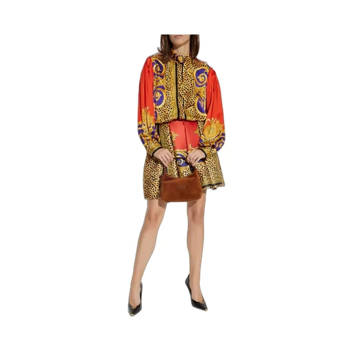 Baroque Print Silk Shirt