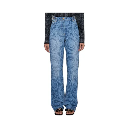 Baroque Print Jeans