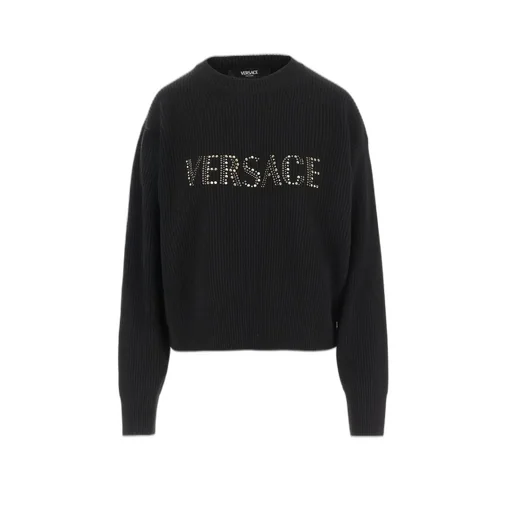 Sweater With Studded Logo