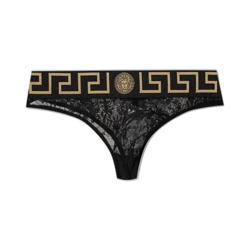 Lace Thong With Medusa