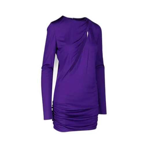 Long Sleeve Ruched Dress