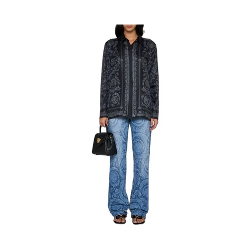 Baroque Print Jeans