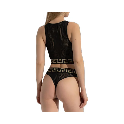 Lace Thong With Medusa
