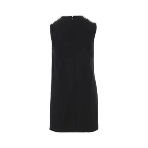 Sleeveless Dress With Brooch
